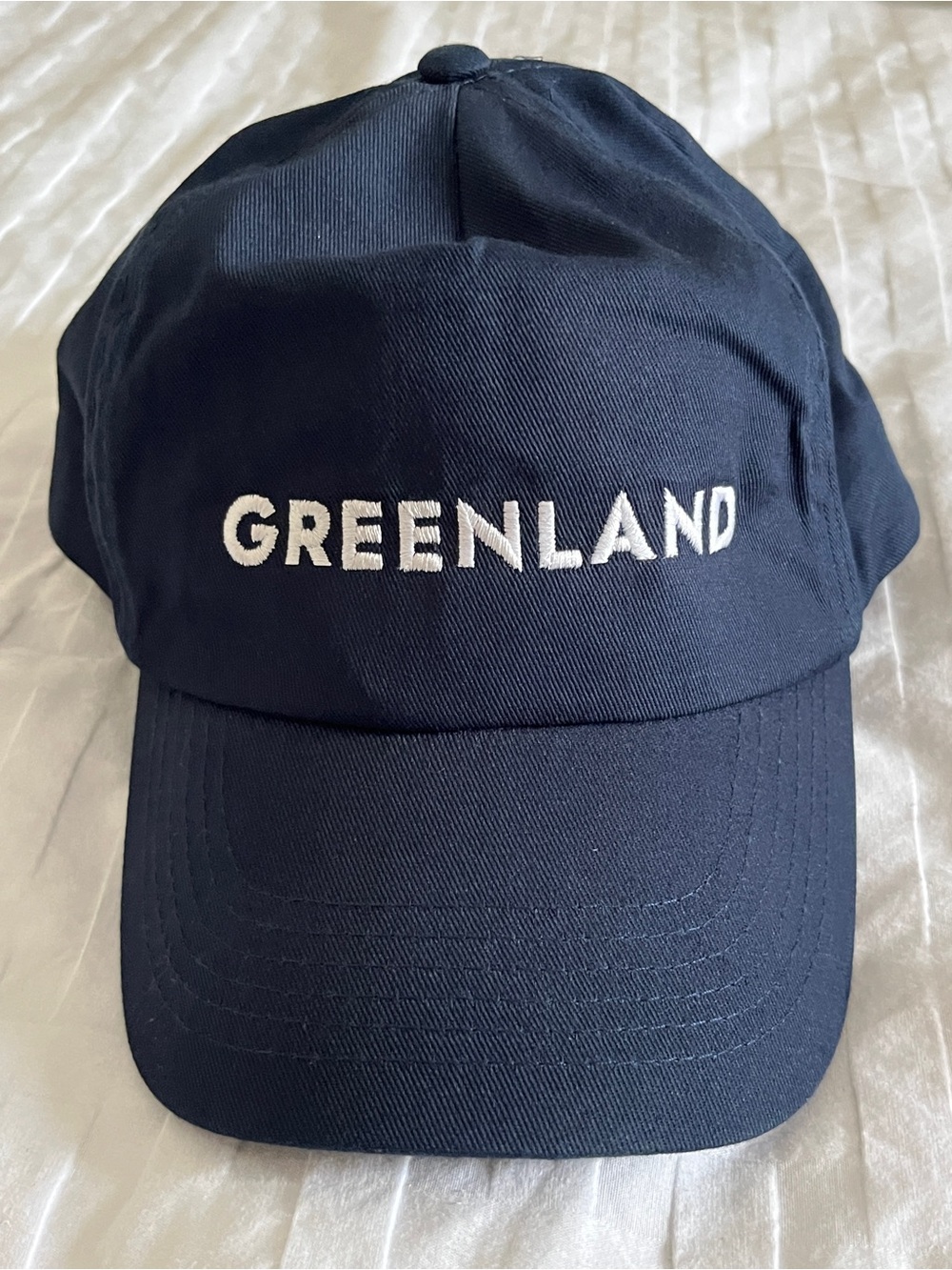 Greenland Navy & White Baseball Hat | Travel Souvenir Statement Cap
